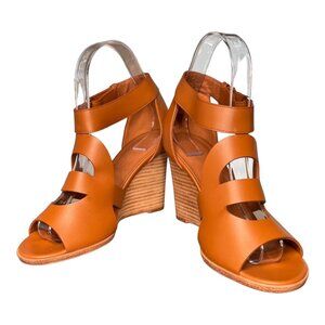 Hermes New Calfskin Leather Merryl Chain d'Ancre Wedge Sandal Shoes EU 36